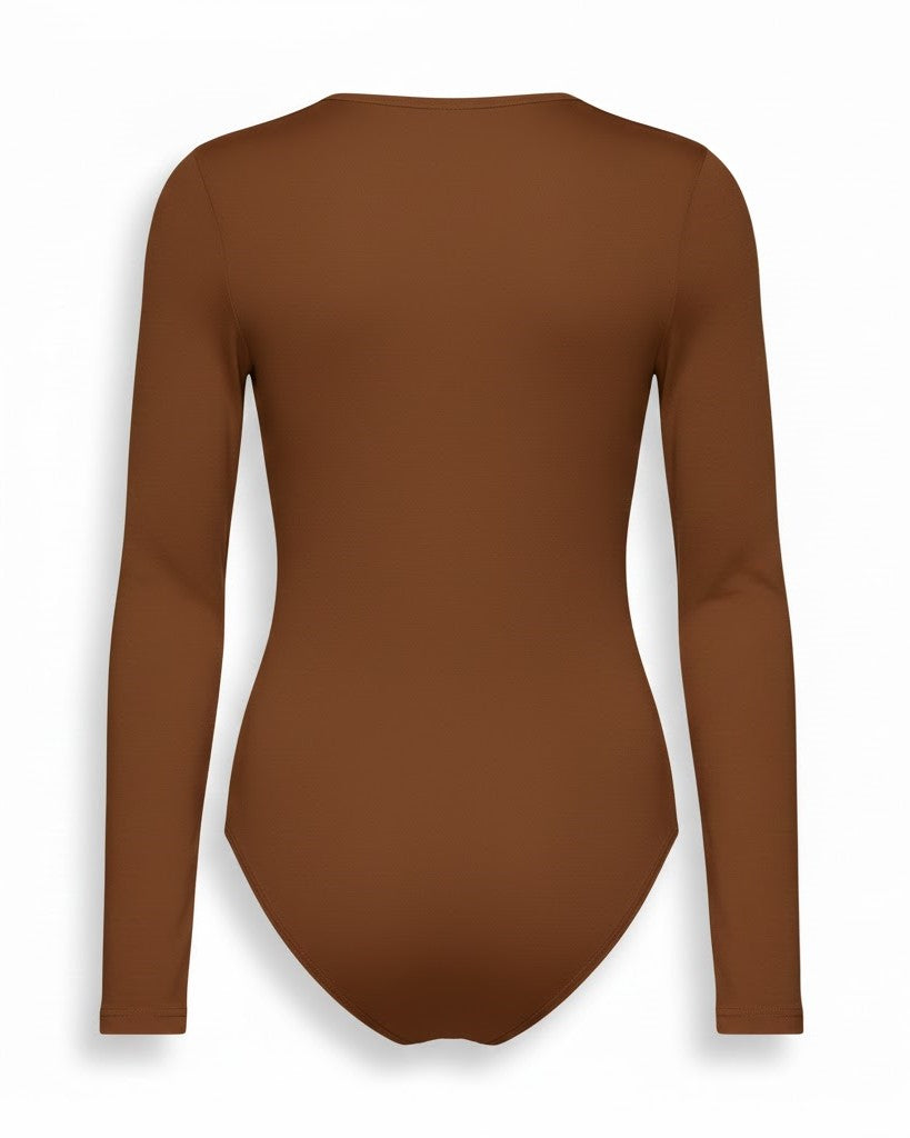 Women's Long Sleeve Close-Fit Bodysuit