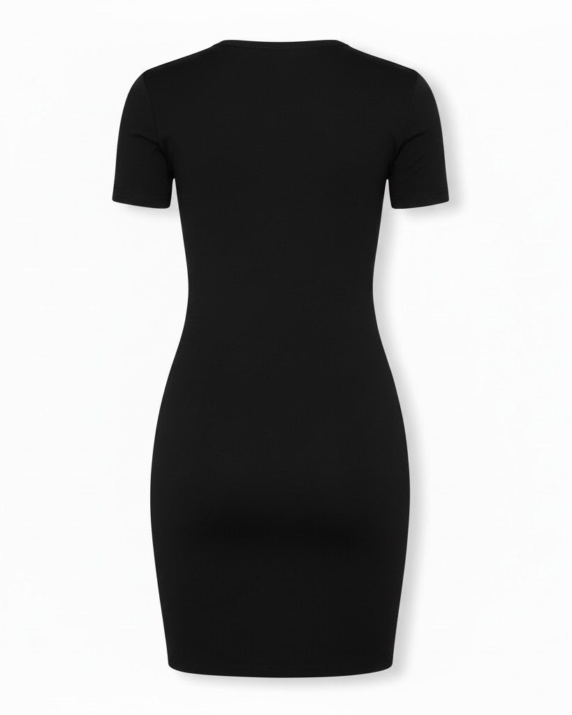 Women's Short Sleeve Close-Fit Mini Dress